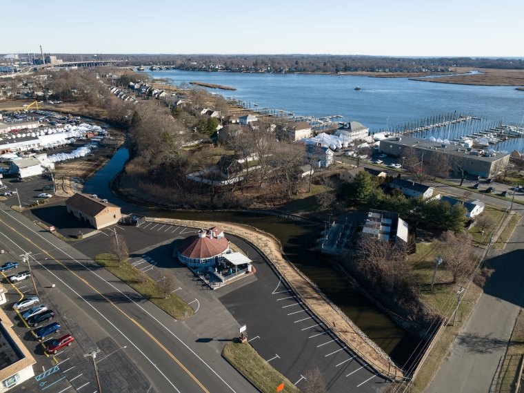 Creek Restoration in early phase, winter 2023