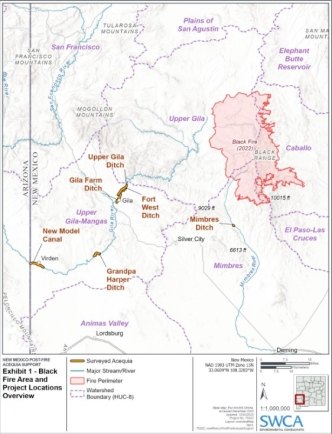 Black Fire area and project locations overview